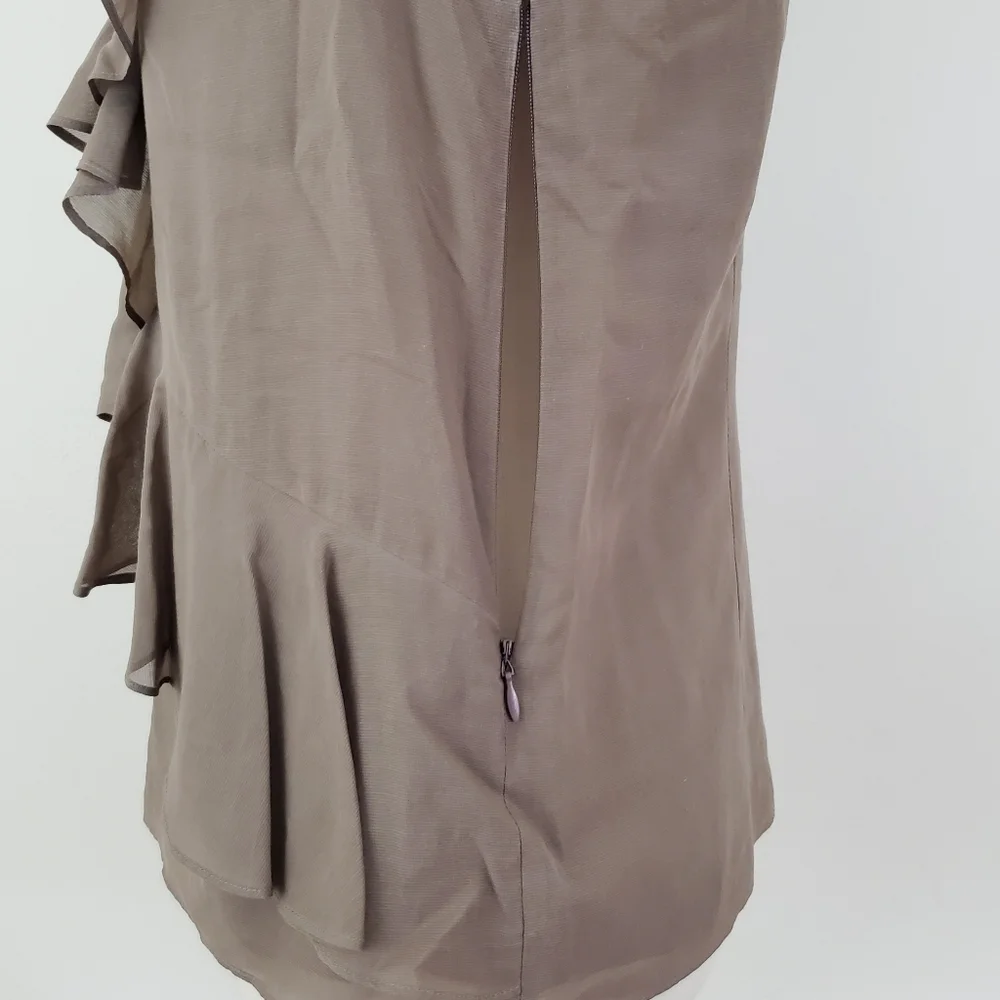 J. Crew Coralie Silk Blend Ruffle Tank